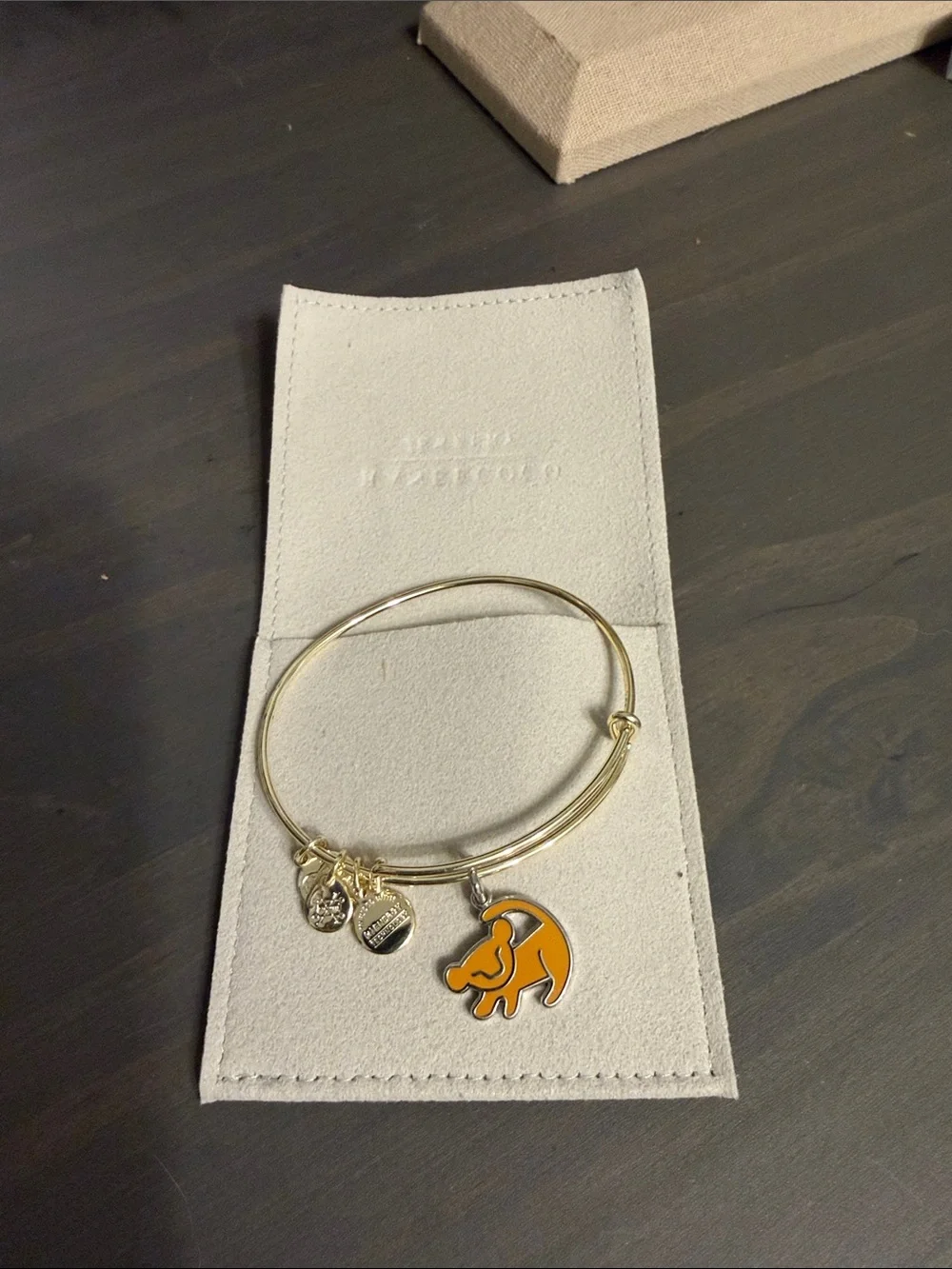 Alex and Ani Disney’s Simba Charm Bangle - Orange Enamel